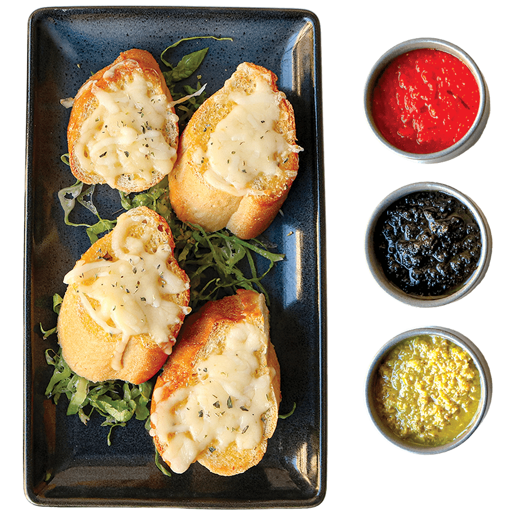 خبز بالثوم مع الجبنة